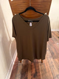 Olive vneck tshirt
