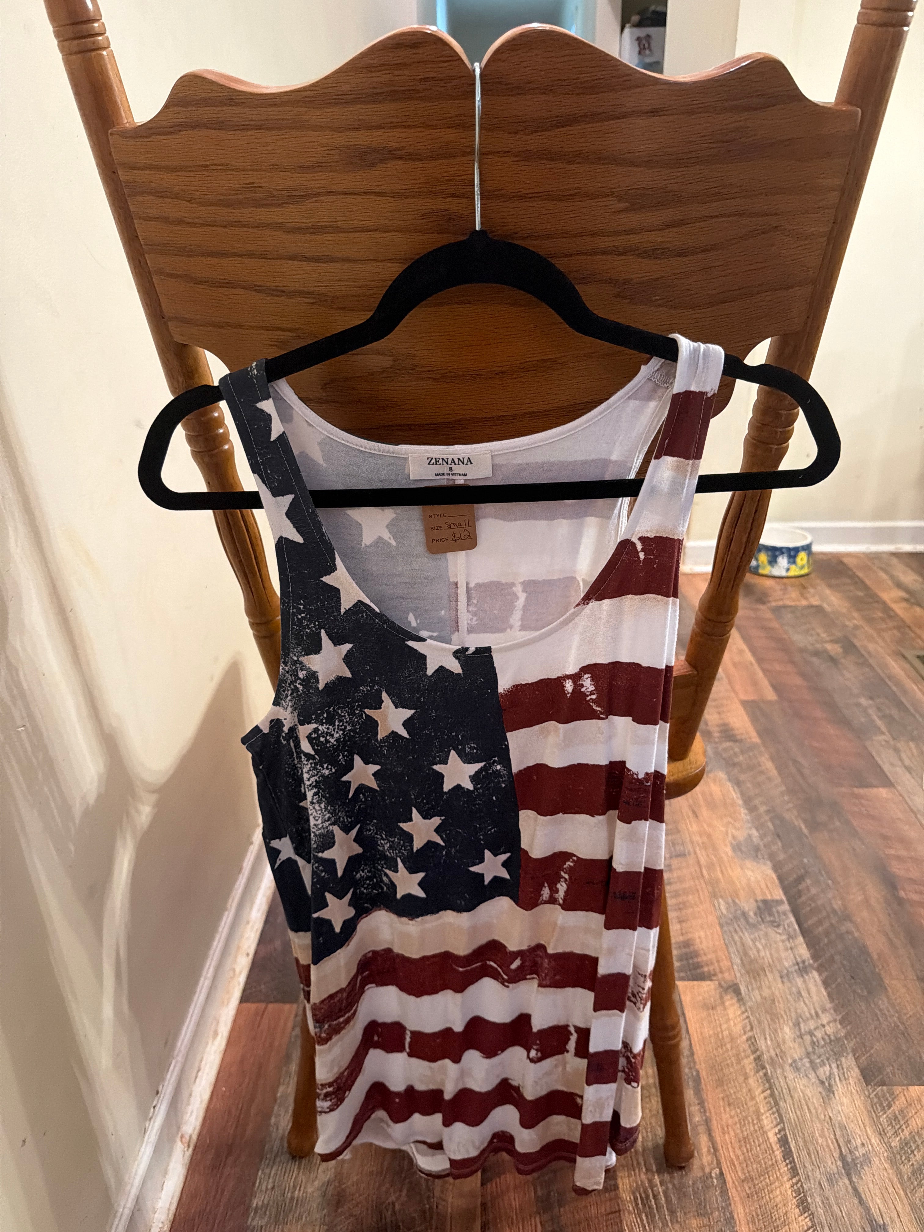 American flag tank