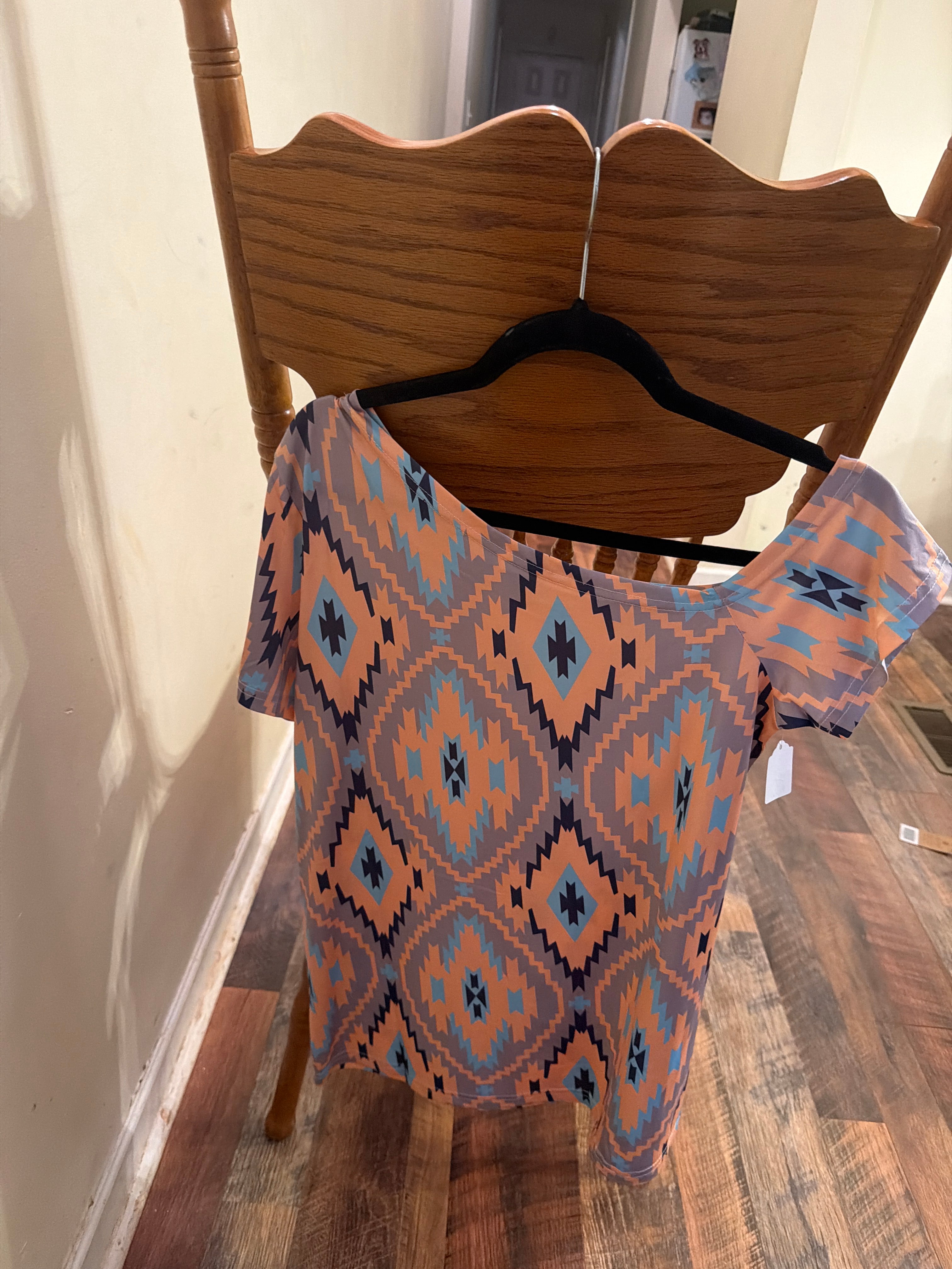 Aztec off the shoulder top