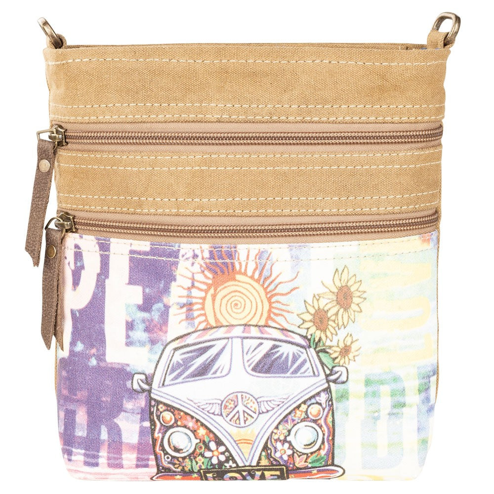 Peace Love bus crossbody