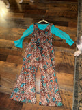 Western overalls with shirt