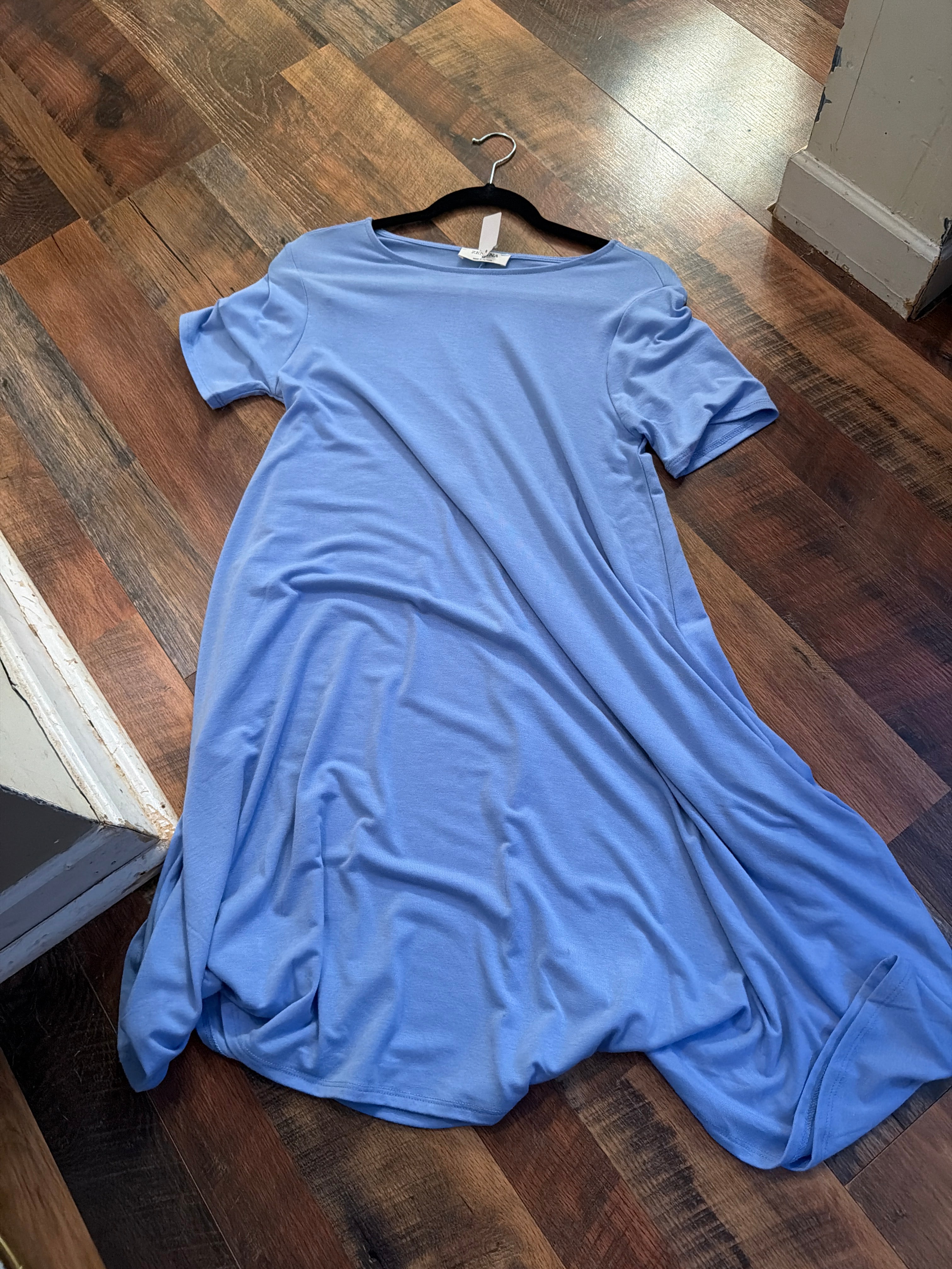 Light blue dress with pockets