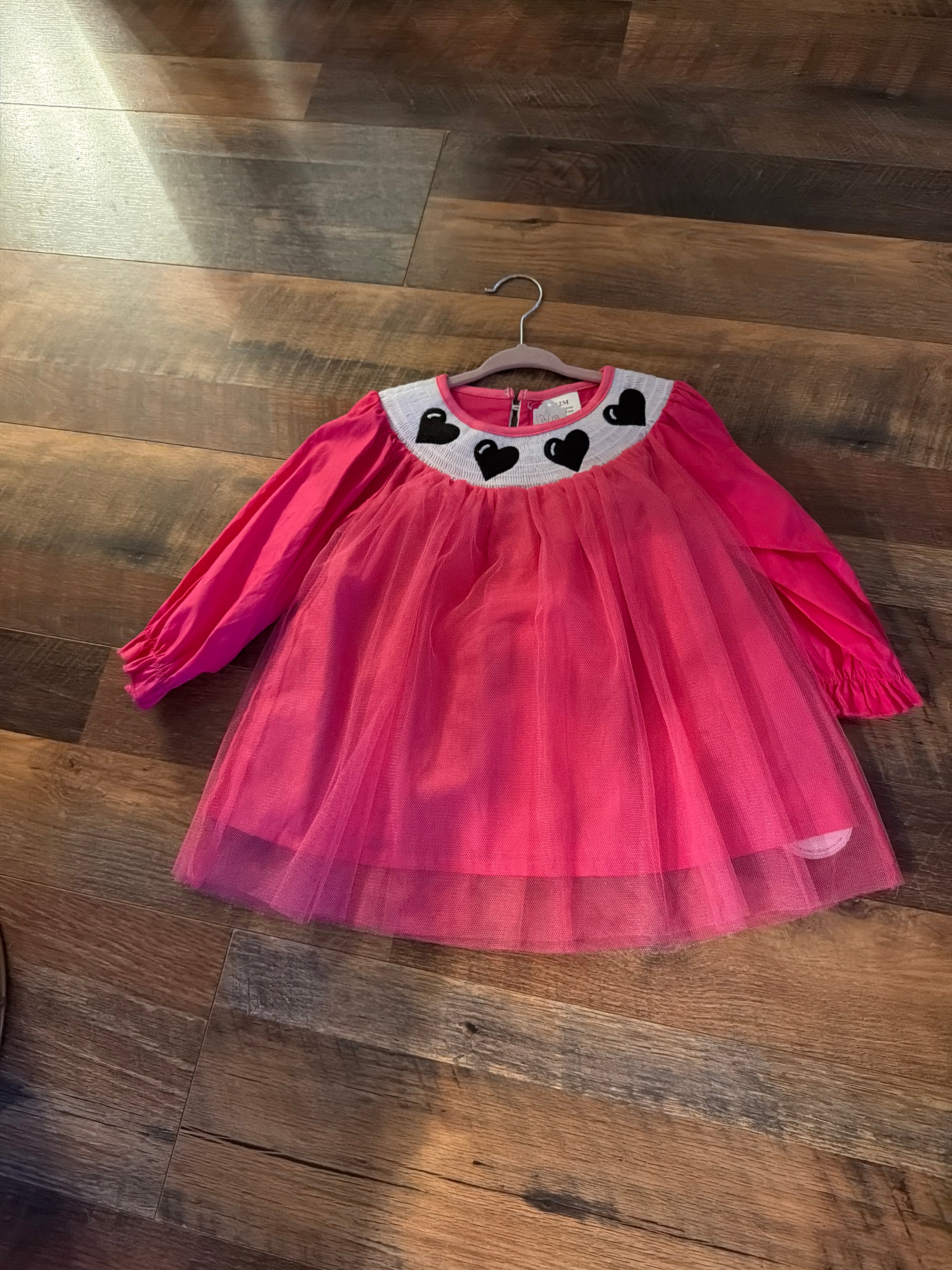 Heart smock dress