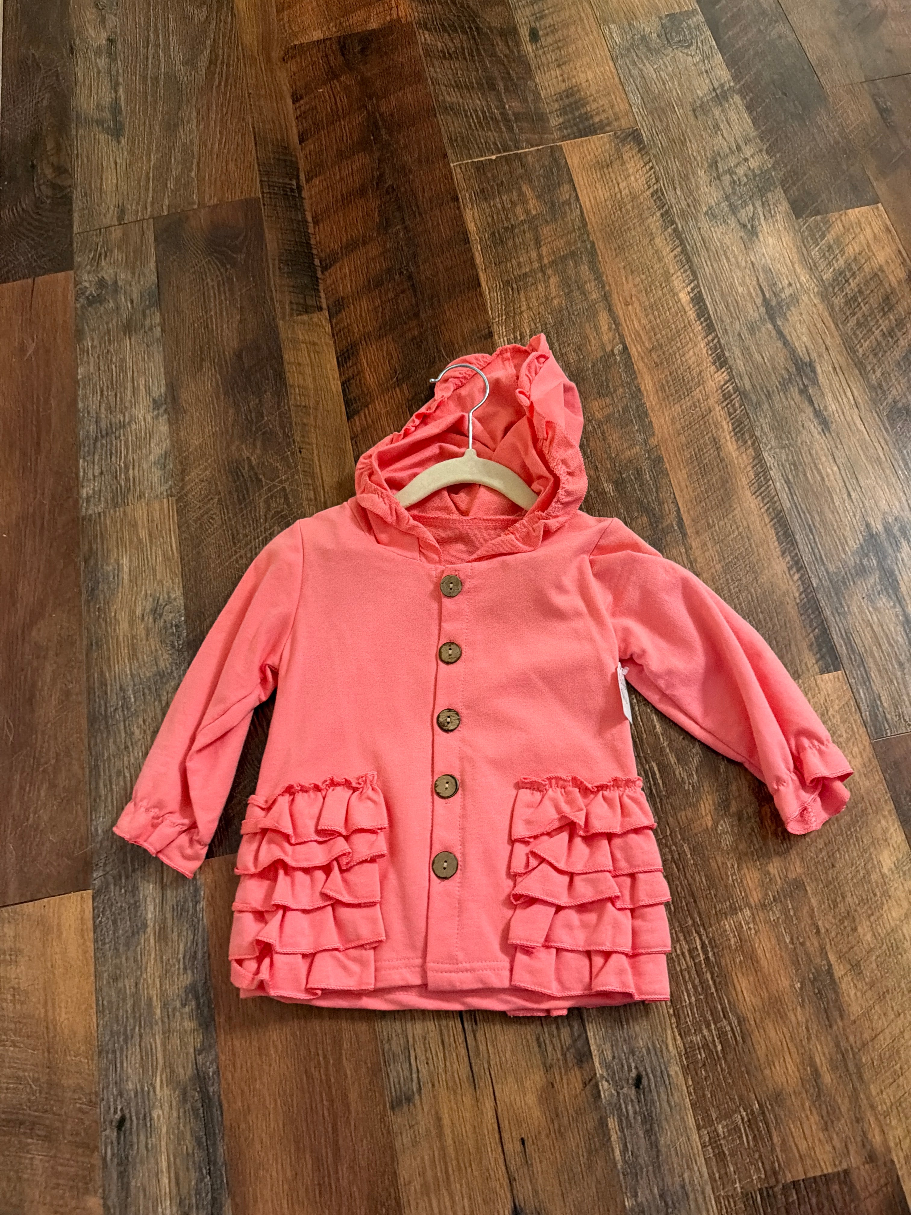 Girls ruffle jacket lightweight