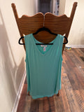 Mint vneck tank top
