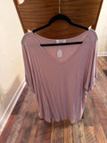 Pink vneck top