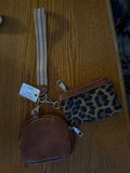 Cheetah print wristlet
