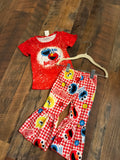 Elmo bell bottom set