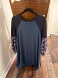 Long sleeve cheetah dress
