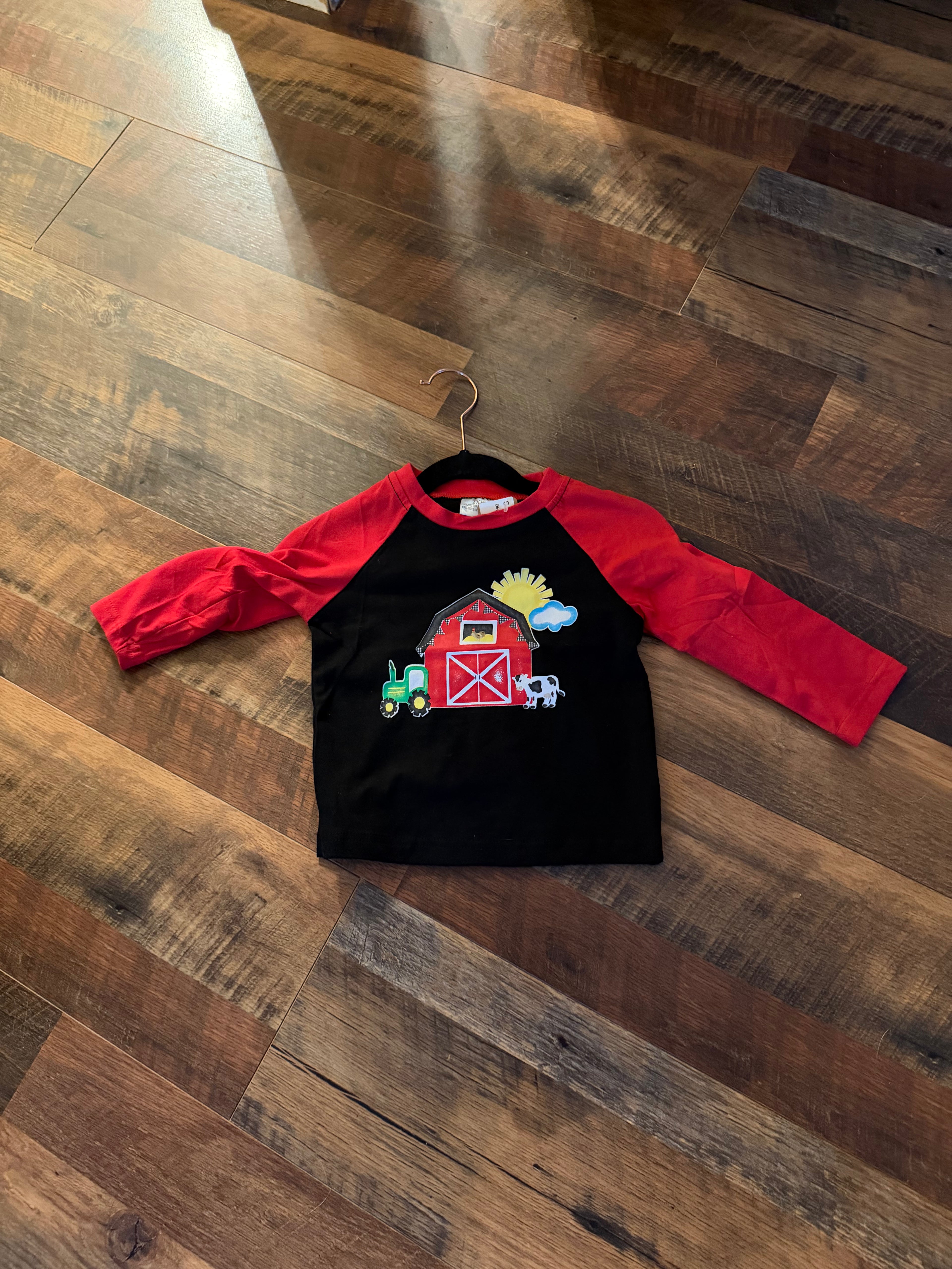 Boys farm long sleeve shirt